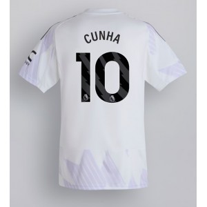Fotbalové Dres Manchester United Matheus Cunha #10 Venkovní Oblečení 2025-26 Krátký Rukáv